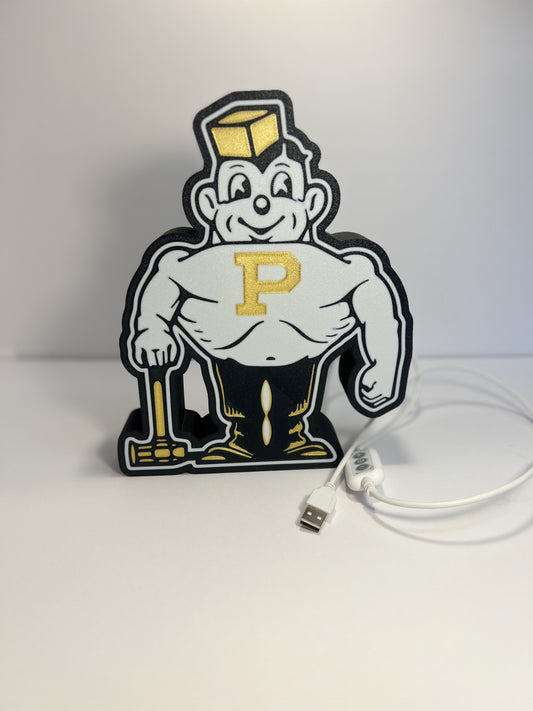 Vintage Purdue Pete 3D Printed Lighted Box!